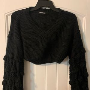 Black crop sweater!
